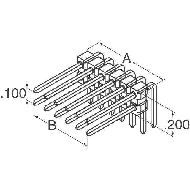 717640080 Molex  Embases à broches mâles